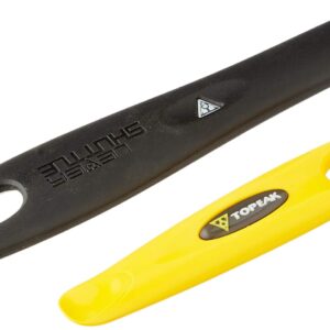 Topeak Shuttle Lever 1.2 Bicycle Tire Lever , Yellow, ﻿L x W x H 15 x 2.6 x 1.65cm / ﻿5.9” x 1.0” x 0.6”