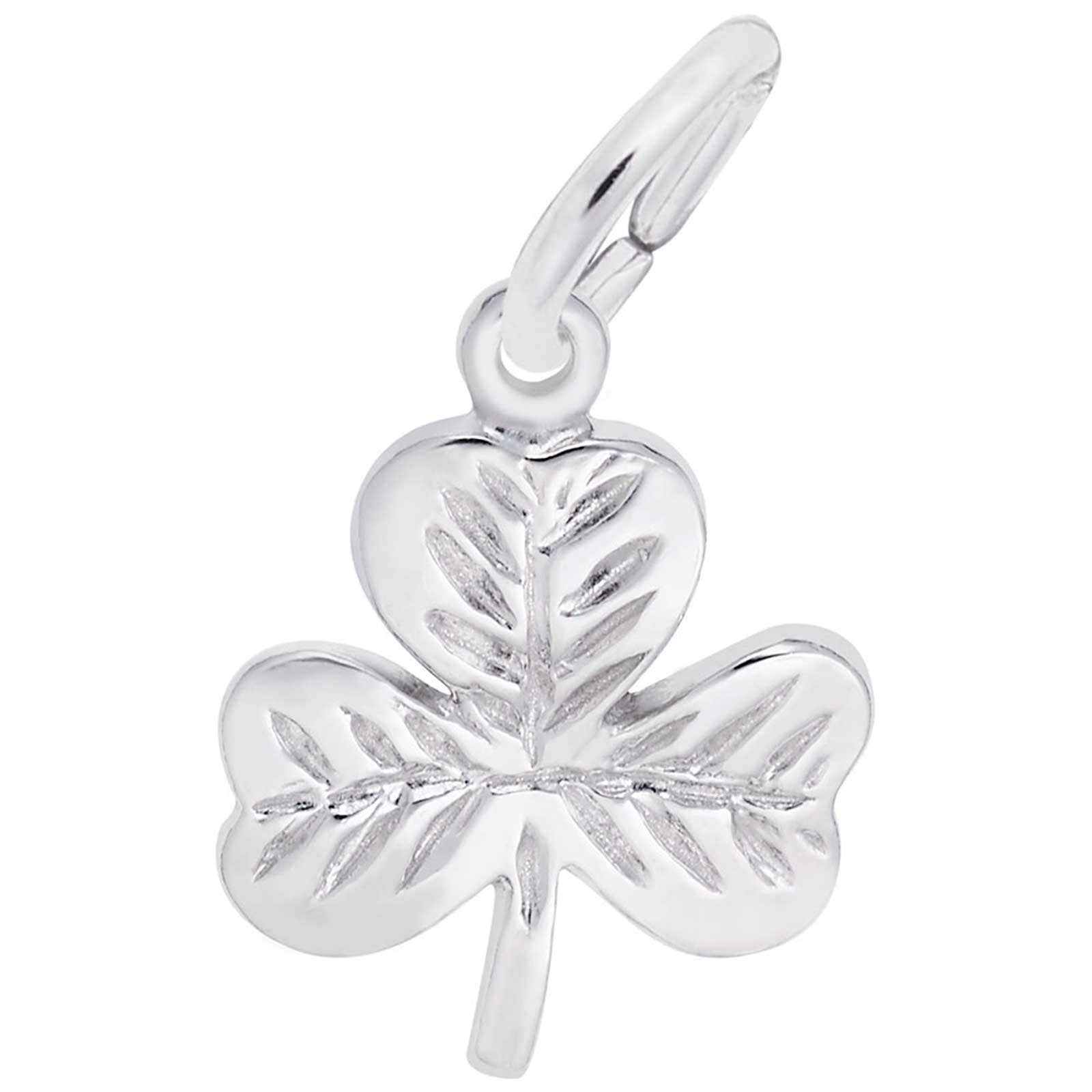 Rembrandt Charms Shamrock Charm, Sterling Silver