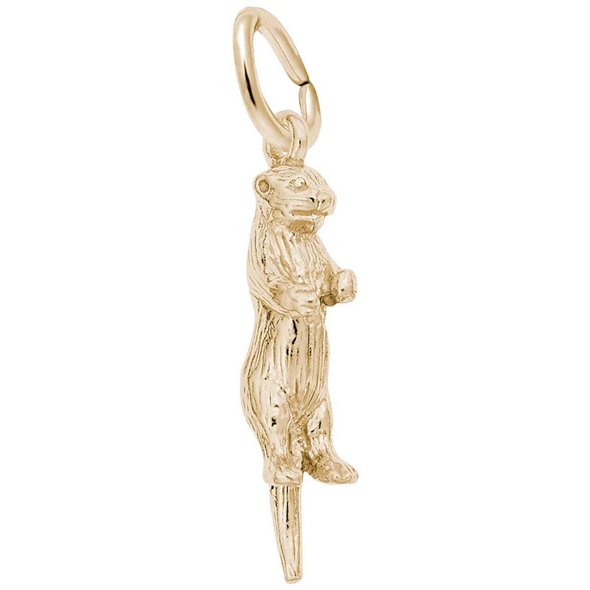 Rembrandt Charms Sea Otter Charm, 10K Yellow Gold