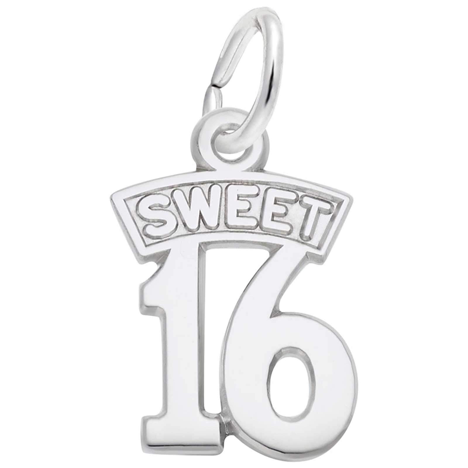 Rembrandt Charms Sweet 16 Charm, Sterling Silver