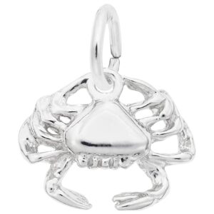 rembrandt charms crab charm, sterling silver