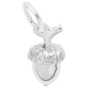 rembrandt charms acorn charm, sterling silver