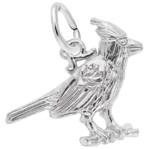 rembrandt charms cardinal charm, sterling silver