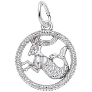 rembrandt charms capricorn charm, 14k white gold