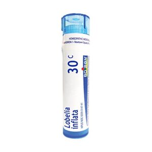 boiron lobelia inflata 30c, 80 pellets, homeopathic medicine for quitting smoking