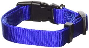 petmate adjustable collar, 5/8 by 10 by 16-inch, blue