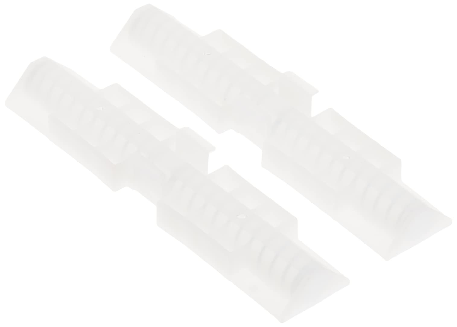 Prime-Line N 6539 7/8 In., White Nylon, Top Mount Bi-Fold Door Slide Guide, Acme (2 Pack)