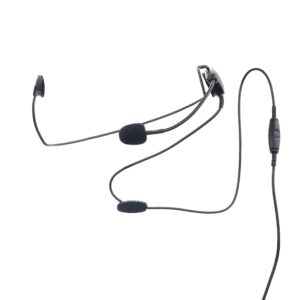 kenwood behind-the-neck headset with boom mic for two-way radios