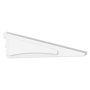 closetmaid bracket hardware for laminate wood shelf, compatible with shelftrack standards, 3862, white finish, 10-inch