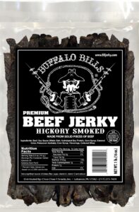 buffalo bills 16oz premium hickory beef jerky pieces (hickory smoked jerky in random size pieces)