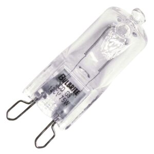 bulbrite halogen t4 q75g9/120 120-volt halogen jc type line voltage g9 bulb, 75-watt,clear