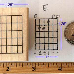 Stampola™ Guitar Chord Stamp (Large) - 5 Fret