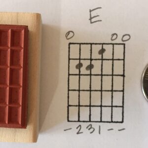 Stampola™ Guitar Chord Stamp (Large) - 5 Fret