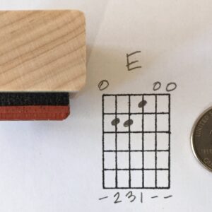 Stampola™ Guitar Chord Stamp (Large) - 5 Fret