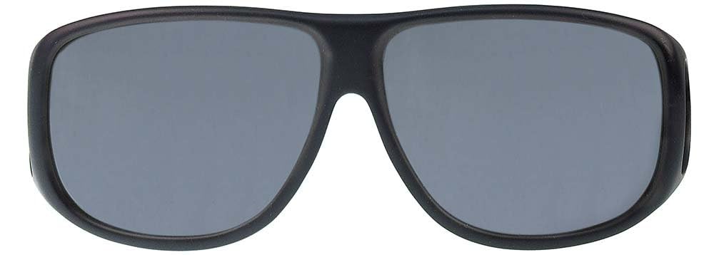 Aviator JP Fitovers - Matte Black - Grey Lens (AV001)