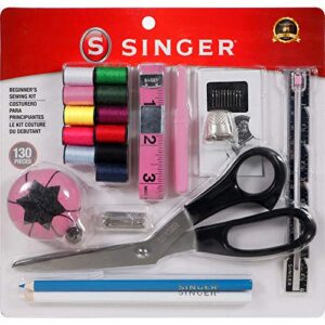 SINGER 01512 Beginner's Sewing Kit, 130 Pieces,