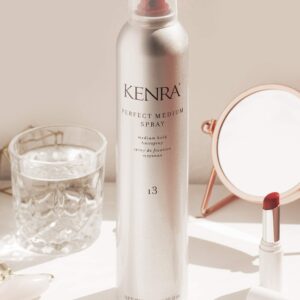 Kenra Perfect Medium Spray 13 50% | Provides Styling Control Without Stiffness | Medium Hold | Fast-Drying Formulation | High Shine Finish | All Hair Types | 10 oz