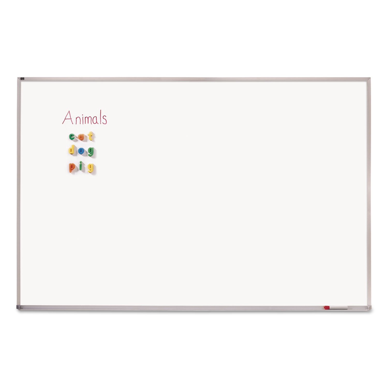 Quartet Magnetic Dry Erase White Board, 8' x 4' Whiteboard, Porcelain Surface Will Not Stain or Ghost, Silver Aluminum Frame (PPA408)