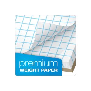 TOPS Products Cross-Seion Pad, Ruled 10x10, 20lb, 40 Shts, 8-1/2"x11", White (TOP22026)