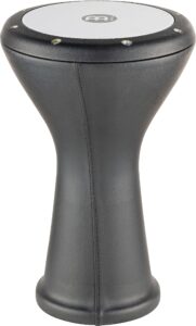 meinl aluminum doumbek, black finish, 8 1/2 inches head x 17 1/8 inches height