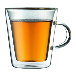 Bodum Canteen Double Wall 6 Ounce Tea Glass, Set of 2