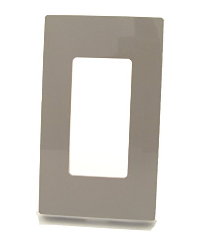 Leviton 80301-SGY 1-Gang Decora Plus Screwless Wall Plate - Gray