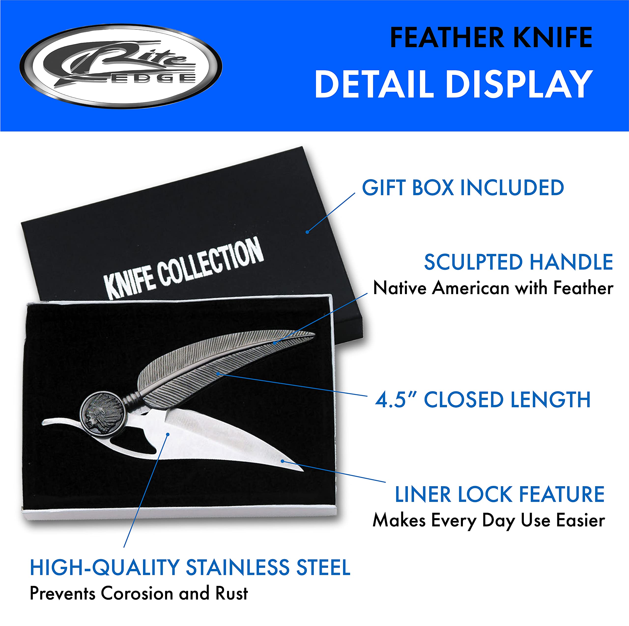 SZCO Supplies Feather Knife