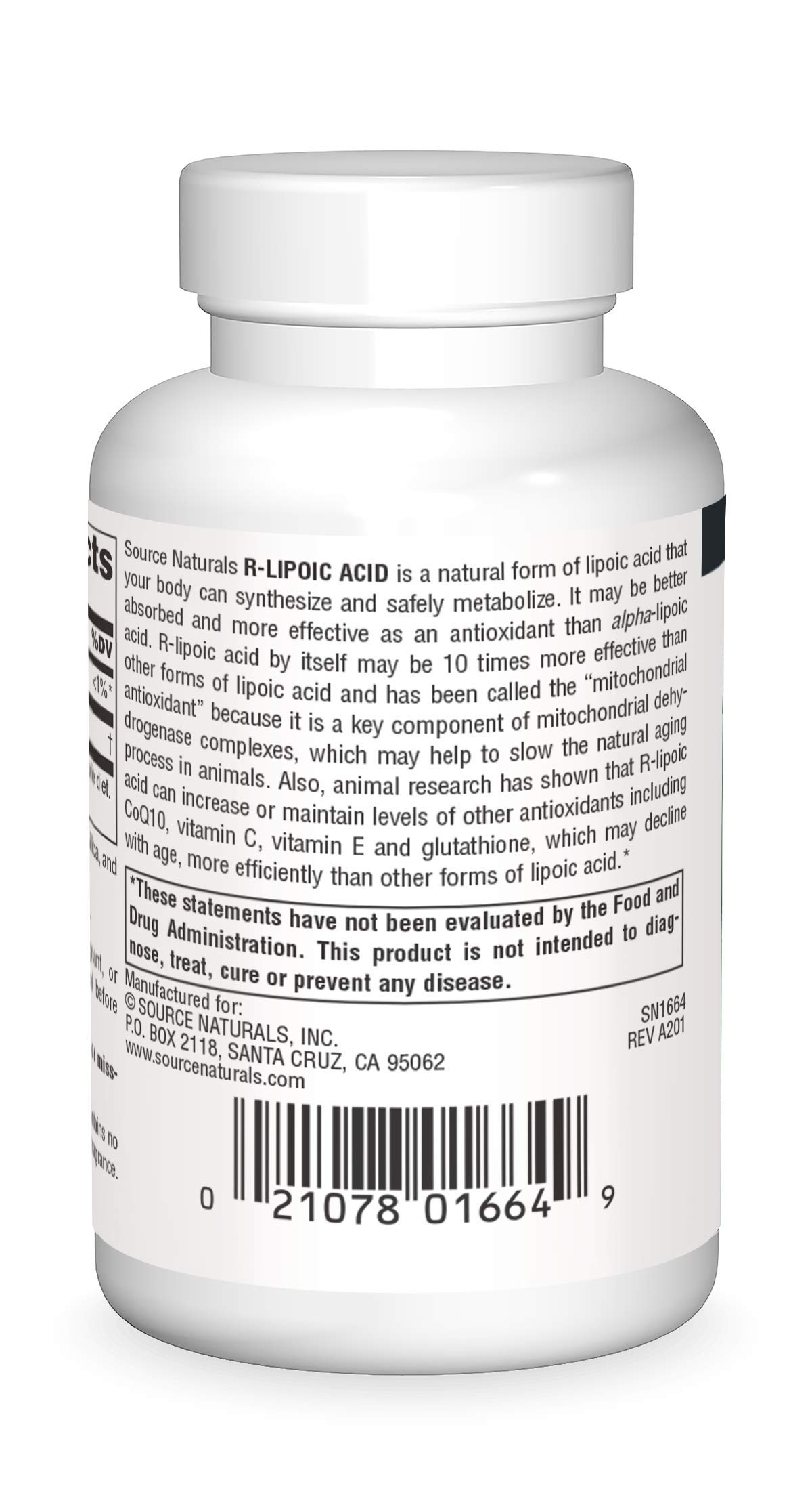 Source Naturals R-Lipoic Acid, 100mg - 60 Tablets