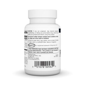 Source Naturals Phosphatidyl Serine Complex Stablilized Enzyme Supplement 500mg - 100% Pure - 60 Softgels