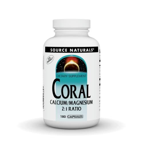 Source Naturals Coral Calcium/Magnesium 2:1 Ratio - 180 Capsules