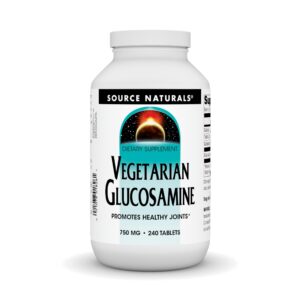 Source Naturals Vegetarian Glucosamine, Promotes Healthy Joints* 750 mg Tablet - 240 Count