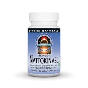 Source Naturals NSK-SD Nattokinase, Systemic Enzyme for Healthy Circulation* 100mg - 60 Vegan Capsules