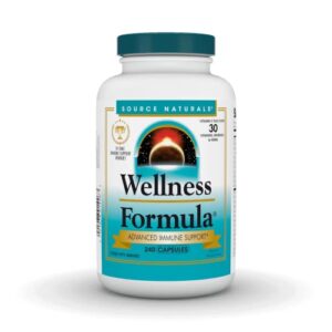 Source Naturals Wellness Formula Bio-Aligned Vitamins & Herbal Defense Advanced Immune Support* - Dietary Supplement & Immunity Booster - 240 Capsules