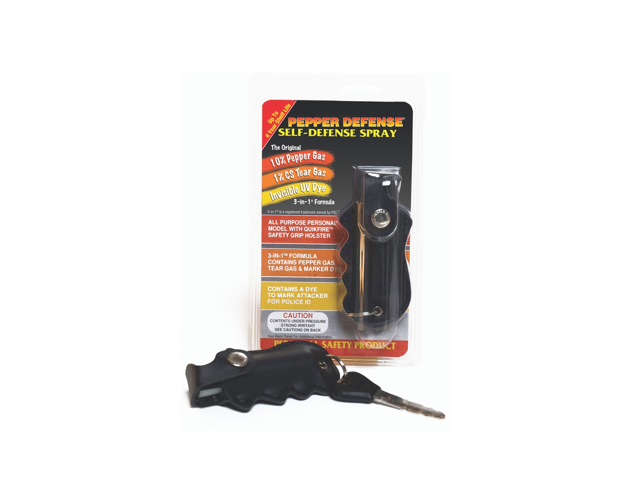 Pepper Defense 3-in-1 Max Strength Self Defense OC Pepper Spray - Up to 25 Bursts