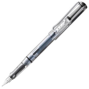 lamy safari vista - fountain pen with ergonomic grip & polished left-handed steel nib (lh) in size m - ideal for any writing & calligraphy - including lamy t 10 blue cartridge