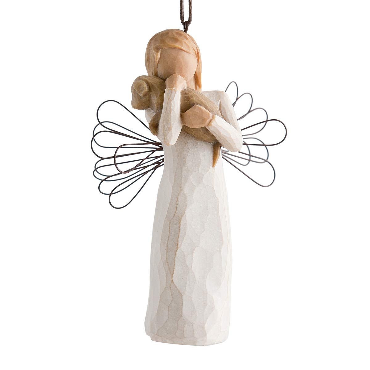 Willow Tree Angel of Friendship Ornament, sculpted hand-painted figure