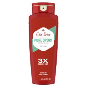 Old Spice Pure Sport Body Wash 18 Ounce, 6 Pack