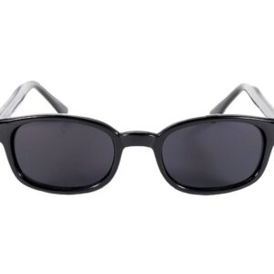 Pacific Coast Original KD's Biker Sunglasses (Black Frame/Dark Grey Lens)