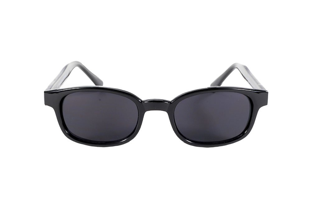 Pacific Coast Original KD's Biker Sunglasses (Black Frame/Dark Grey Lens)