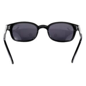 Pacific Coast Original KD's Biker Sunglasses (Black Frame/Dark Grey Lens)