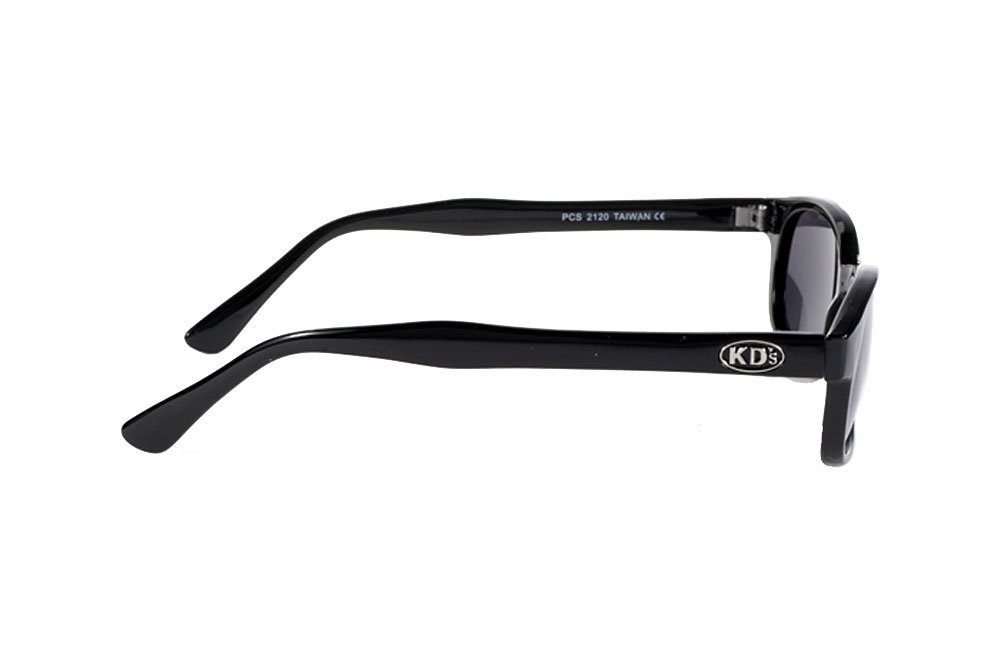 Pacific Coast Original KD's Biker Sunglasses (Black Frame/Dark Grey Lens)