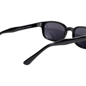 Pacific Coast Original KD's Biker Sunglasses (Black Frame/Dark Grey Lens)