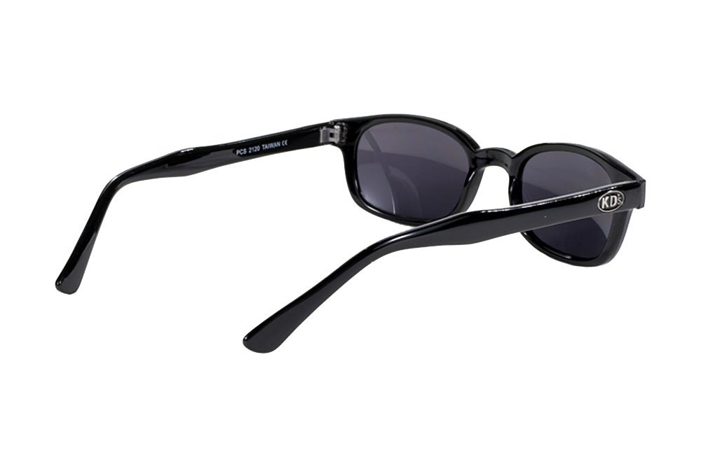 Pacific Coast Original KD's Biker Sunglasses (Black Frame/Dark Grey Lens)