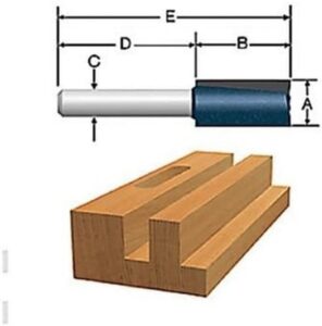 bosch 85252mc 1/2 in. x 2-1/2 in. carbide-tipped double-flute straight router bit