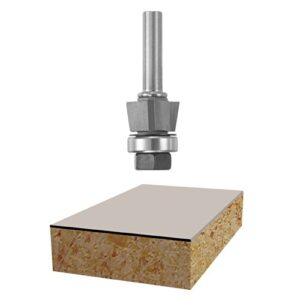 bosch 85422m 3/4-inch diameter 3/8-inch cut triple flute laminate 9 degree trim router bit 1/4-inch shank with 5/8-inch ball bearing