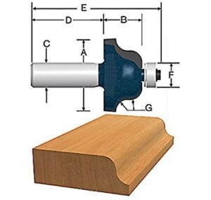 bosch 85592mc 1-3/8 in. roman ogee router bit