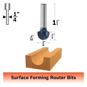 BOSCH 85445M 3/16 In. x 3/8 In. Carbide Tipped Core Box Bit