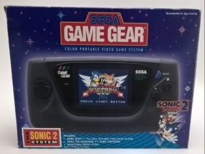 game gear hardware console with sonic 2 game included