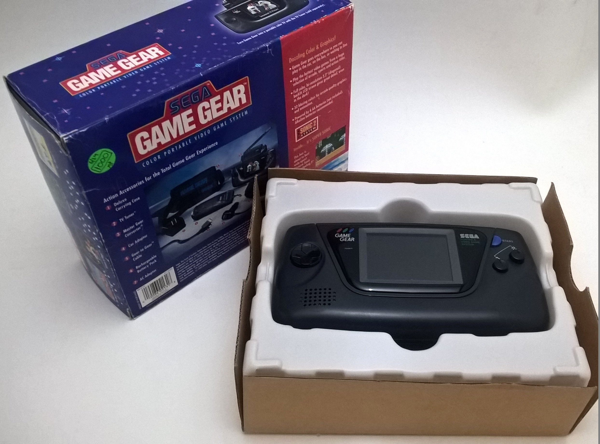 Game Gear Hardware Console with Sonic 2 Game Included