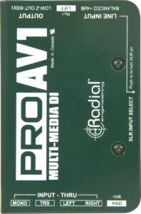 radial engineering r8001112 pro av1 direct box